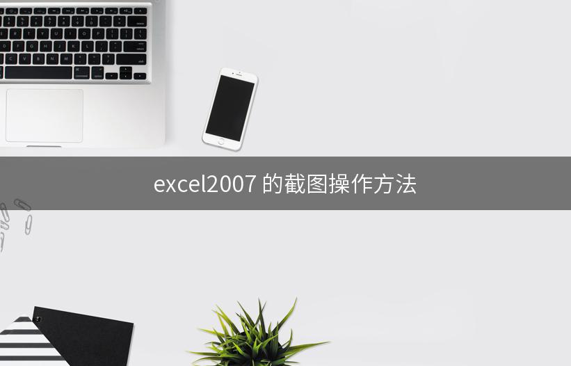 excel2007 的截图操作方法