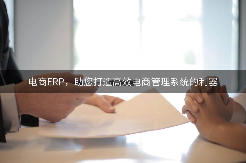 电商ERP，助您打造高效电商管理系统的利器