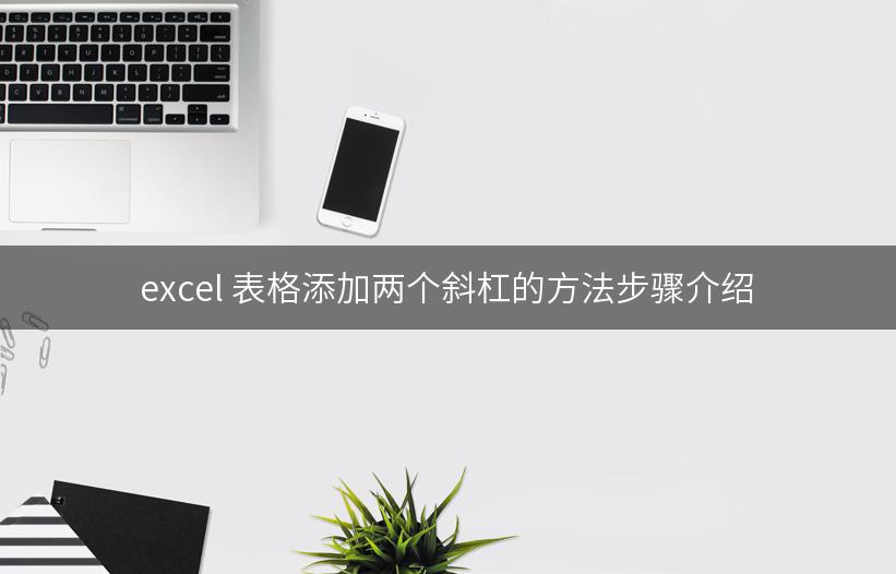 excel 表格添加两个斜杠的方法步骤介绍