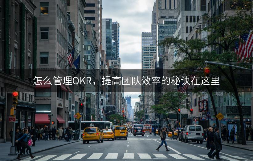 怎么管理OKR，提高团队效率的秘诀在这里