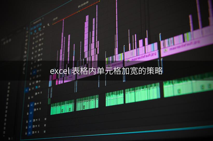 excel 表格内单元格加宽的策略