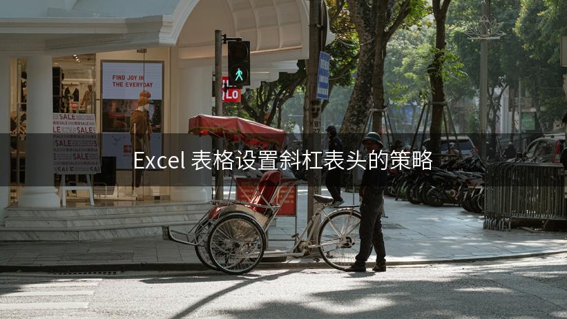 Excel 表格设置斜杠表头的策略