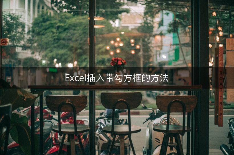 Excel插入带勾方框的方法