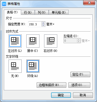 表格环绕（表格环绕方式怎么设置）