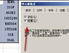 excel 2003隐藏重要数据的方法