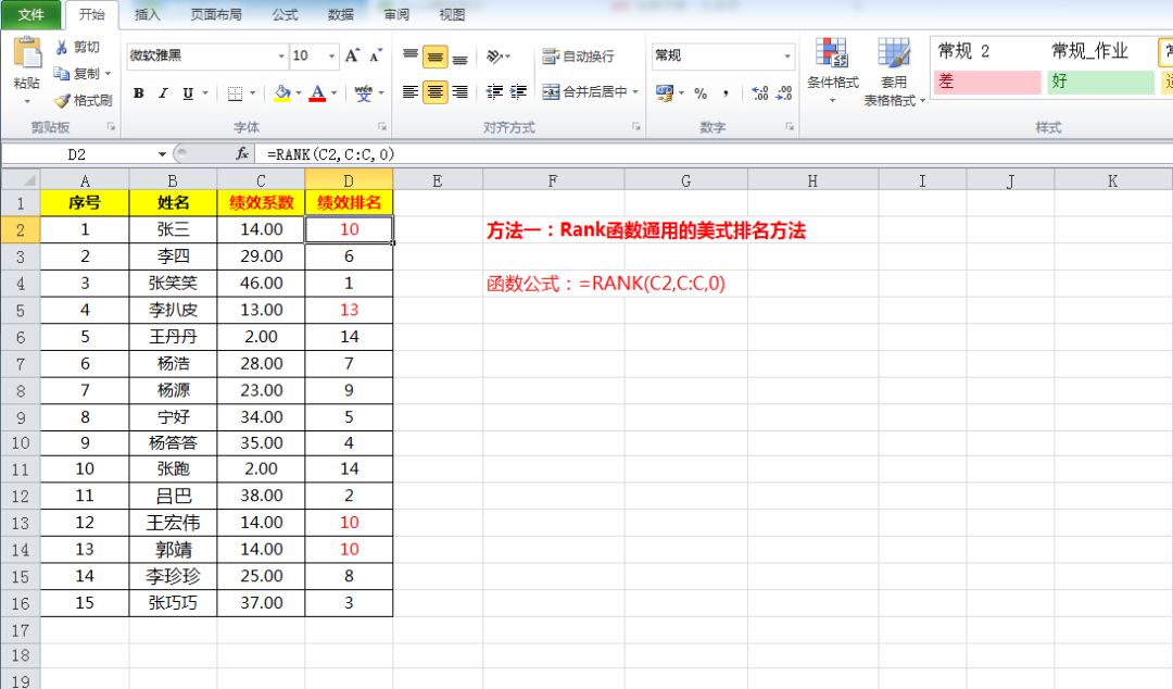 数据排名只会Rank函数就out了,常见3种排名方式你该知道