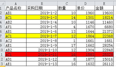 lookup函数的实际应用，查找最后一次采购日期