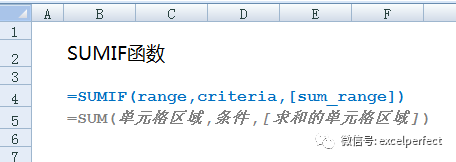 SUMIF函数使用教程