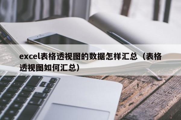 excel表格透视图的数据怎样汇总（表格透视图如何汇总）